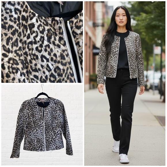 Chico's Jackets & Blazers - Chico’s leopard print quilt like jacket